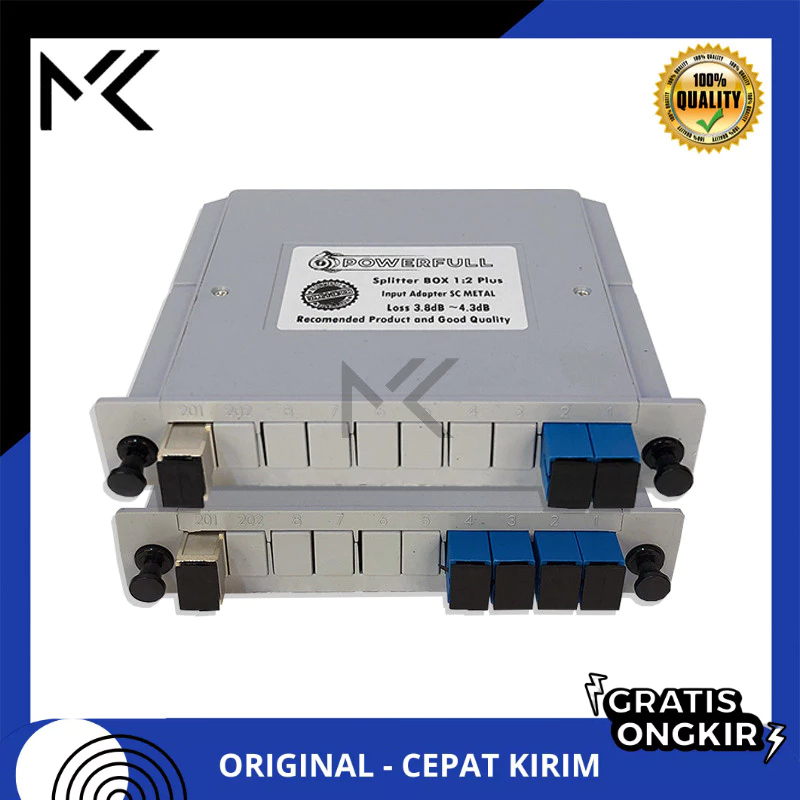 POWERFULL Splitter 1:2/1:4/1:8/1:16 Sc Upc Box