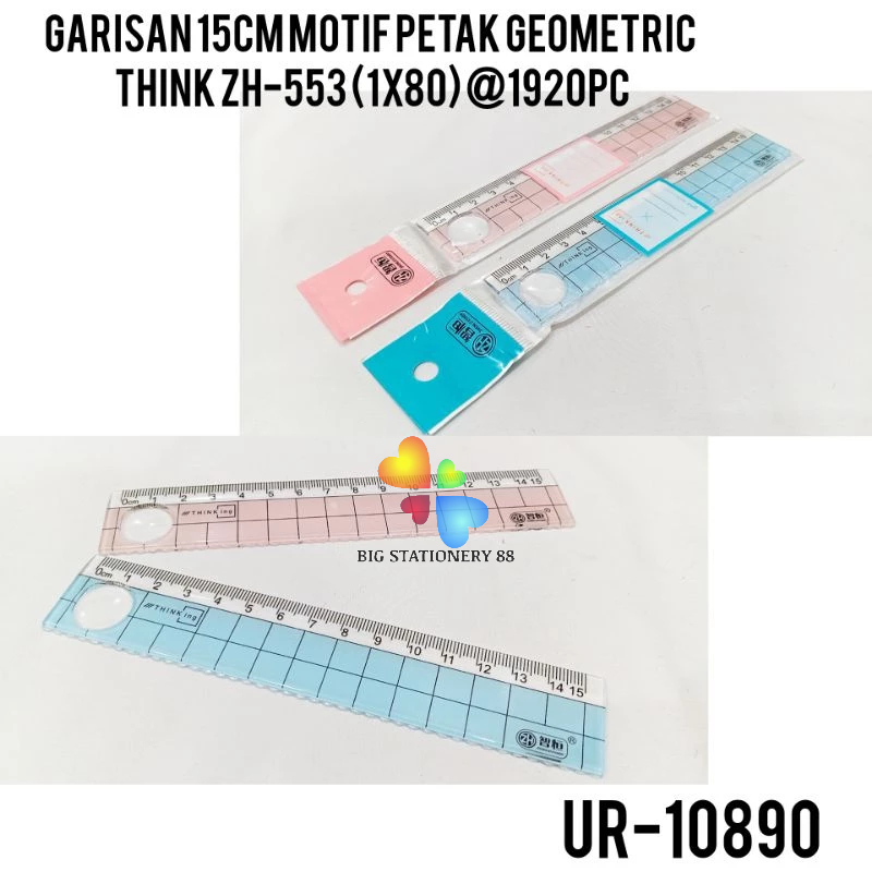 

Penggaris Fancy 15cm Pink Biru