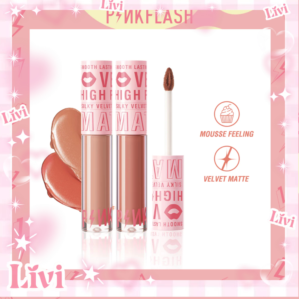 LIVI - PinkFlash L04 Silky Velvet Matte Lip Cream