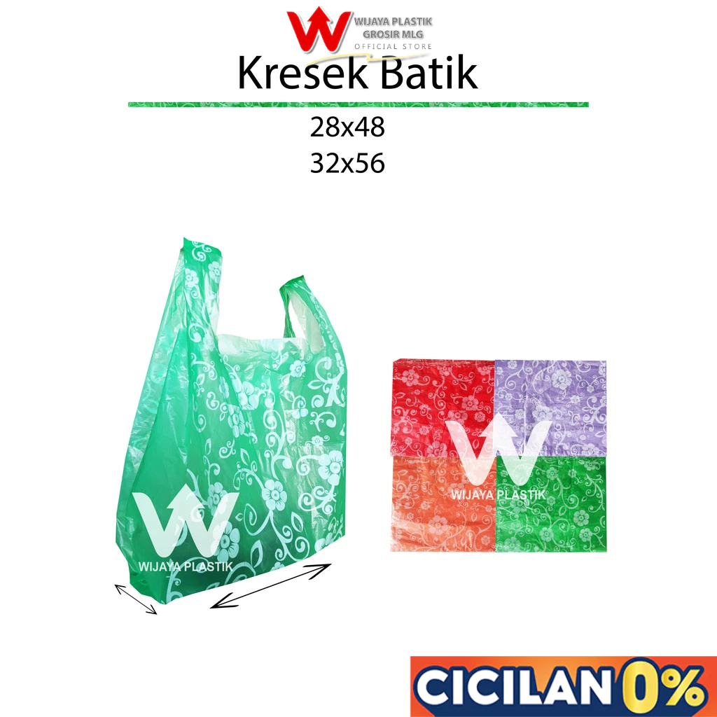 [PROMO] Kantong Kresek Motif Batik ( 28 ) --- 50 pcs @ Pack | plastik bunga uk 28x48 ekonomis murah 