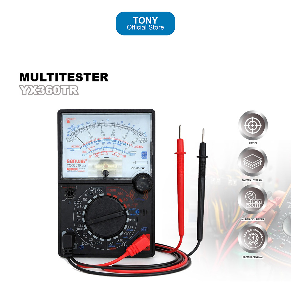 SANWAI YX-360 TRELB TESTER LISTRIK PRESISI - MULTITESTER SANWAI YX-360 TRELB METER ORIGINAL - MULTIM