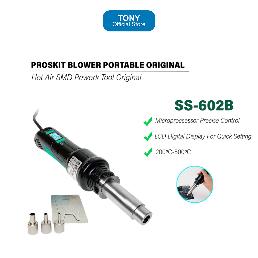 PROSKIT SS-602B Blower Portable - Hot Air SMD Rework Tool Original