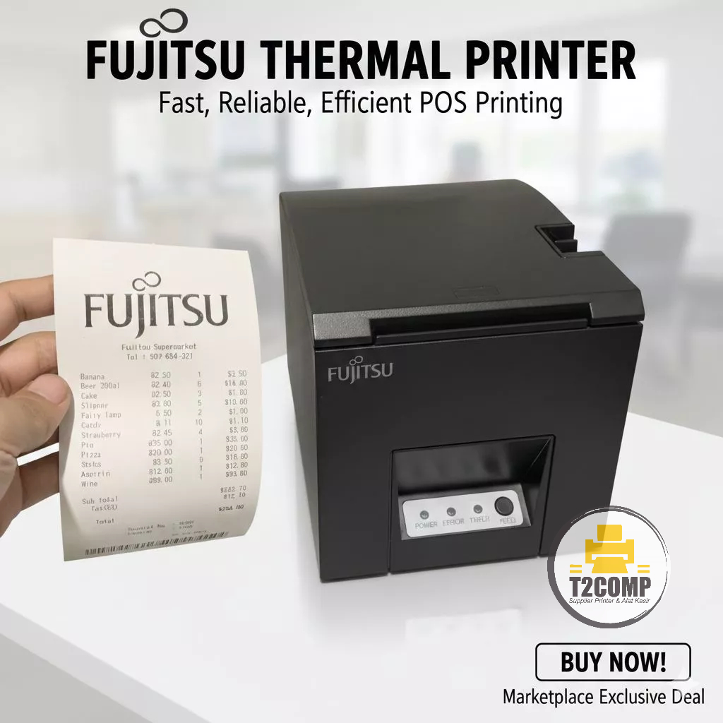 Thermal Printer Fujitsu FP2000 | FP 2000 USB Autocutter Printer Kasir Struk Nota Toko Swalayan
