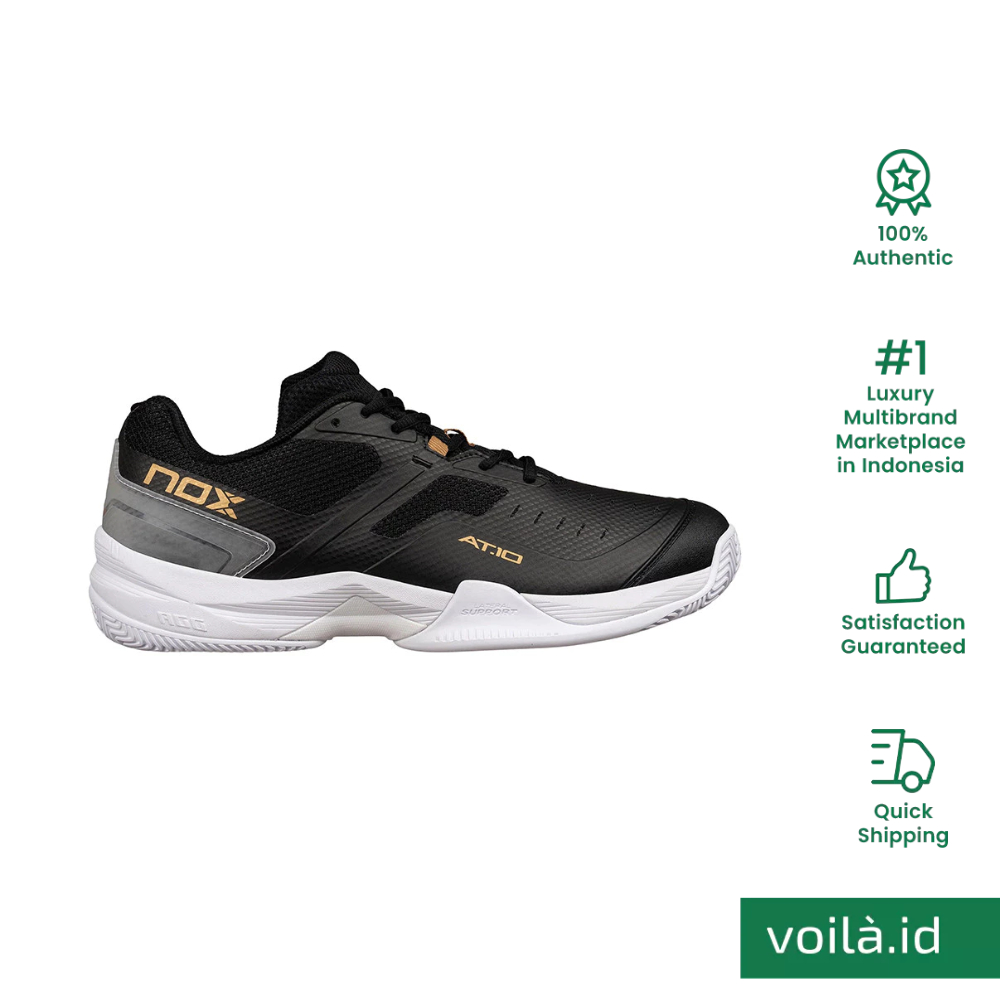 AT10 Pro Padel Shoes Black/Gold