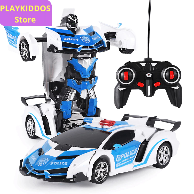 Mobil Robot Rc Mainan Mobil Polisi Mainan Mobil Remot Sport Car Mainan Anak-Anak