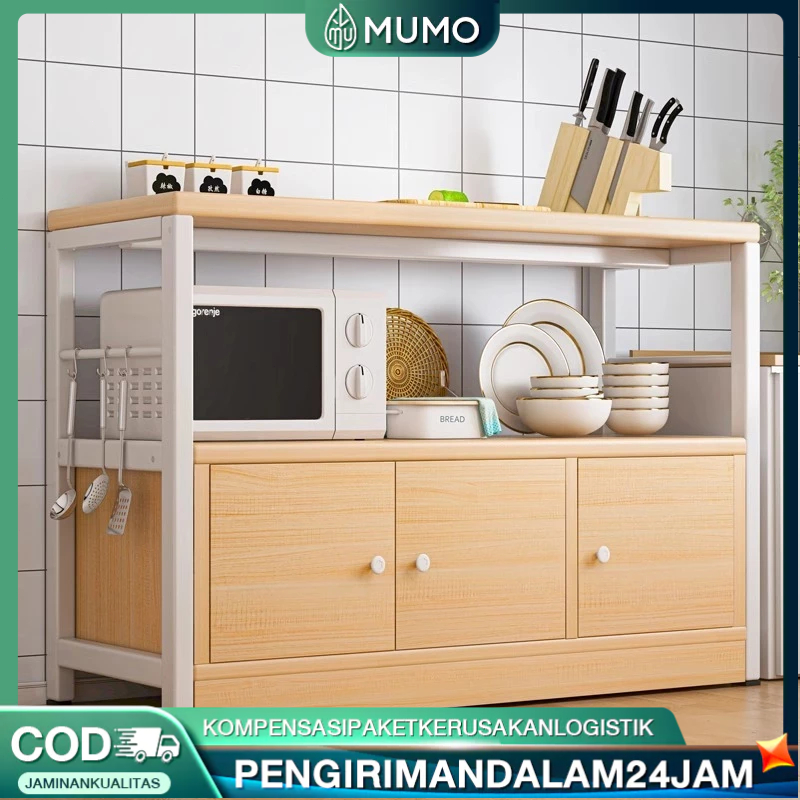 Rak Dapur Microwave Rak Bumbu Rak Dapur Susun Minimalis Rak Oven Microwave Dengan Kabinet
