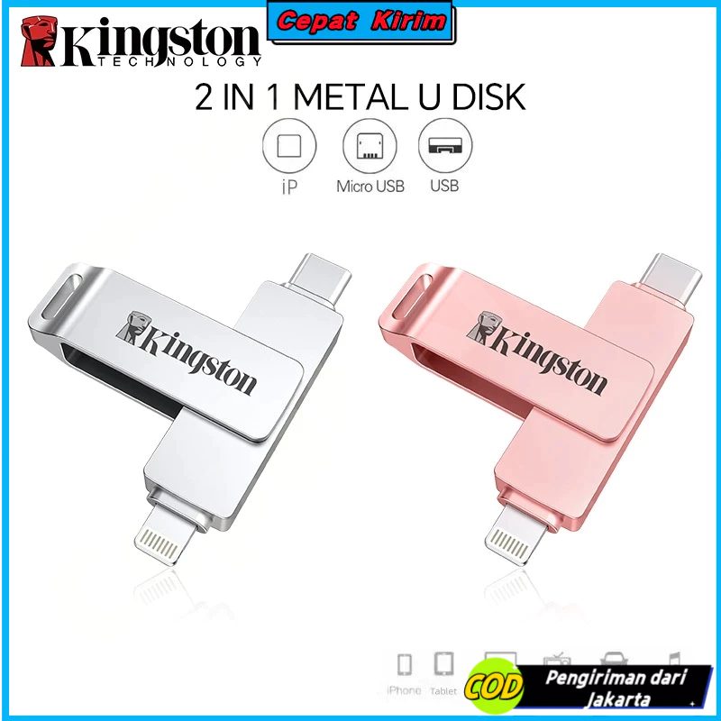 1TB/2TB  TYPE-C Flashdisk OTG Kecepatan Tinggi, Driver Flash Logam USB, Flash Drive Untuk IOS/ Andro