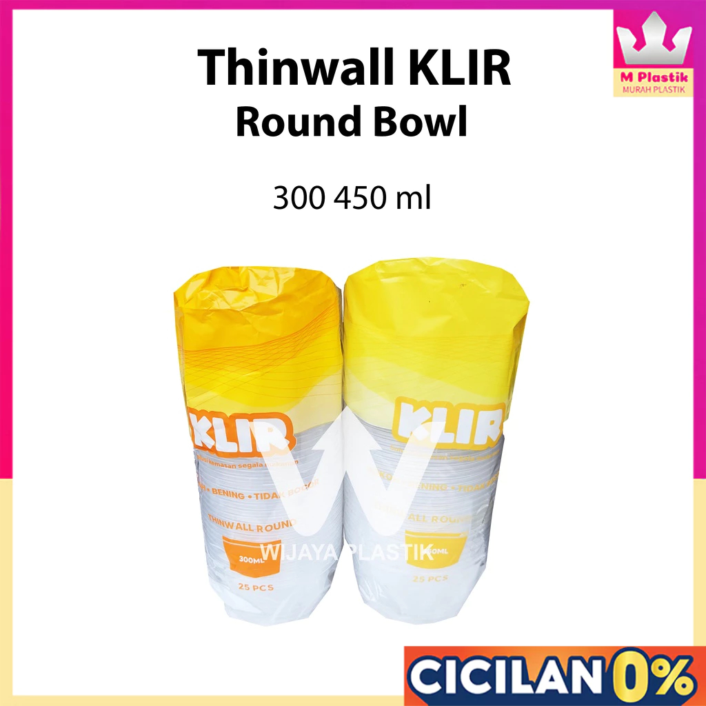 Aneka Thinwall ( 400 425 450 500 ml ) ROUND / BOWL [Klir/Lux/Hiba/Victory] --- 25 pcs @Pack | mangko