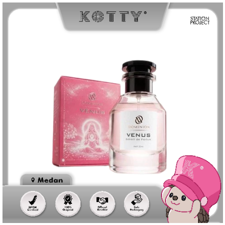 Kotty Kosmetik - DOMINION Extrait de Parfum - Venus 30 ml | Parfum Tahan Lama Aroma Fruity Floral Am