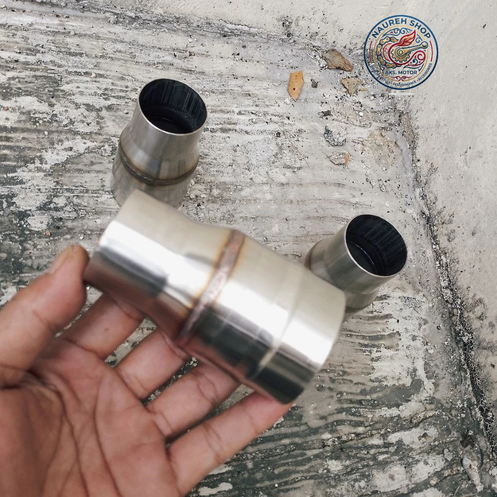 Pipa Sambungan inlet 38 mm ke inlet 50 mm untuk knalpot motor