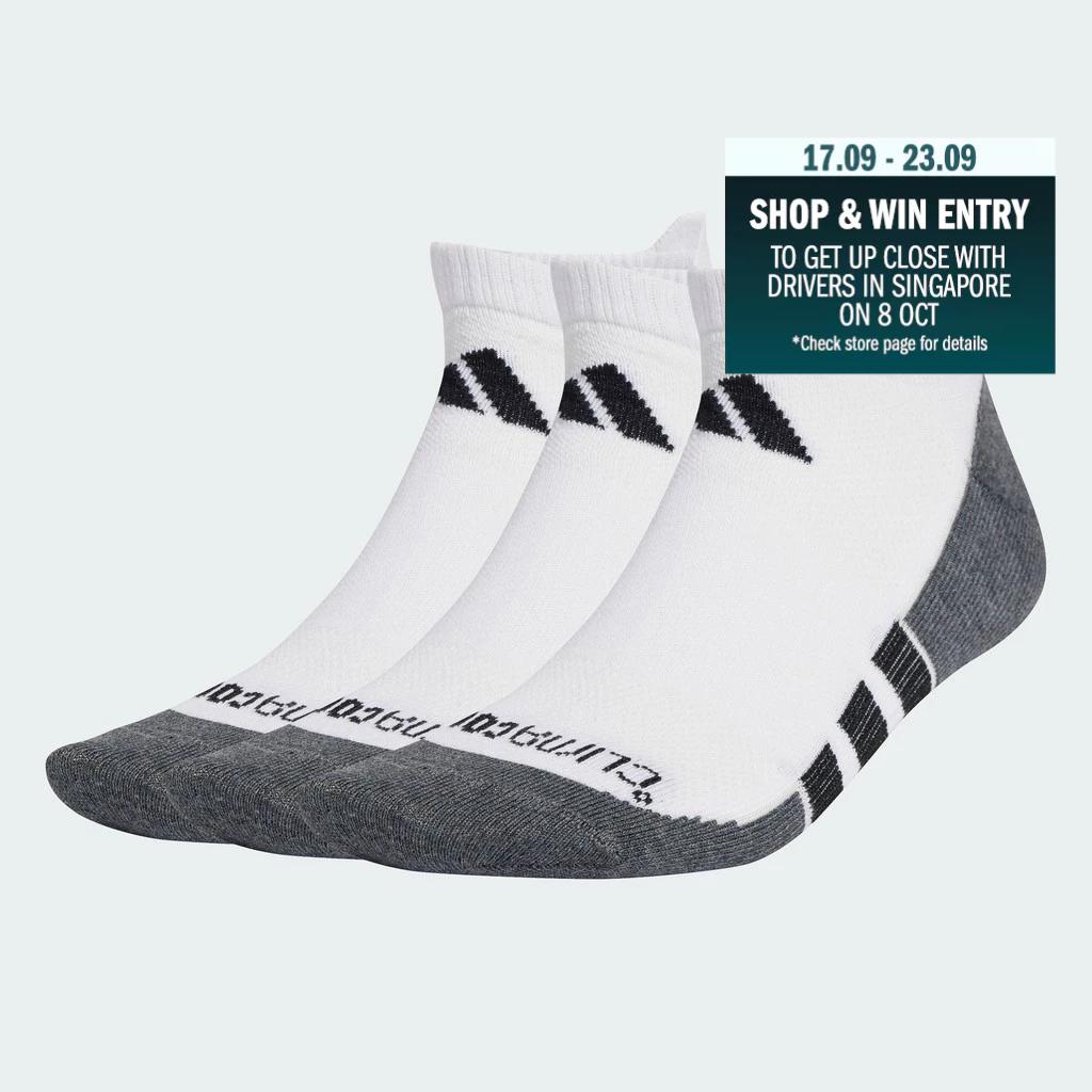 adidas Gym & Training Performance CLIMACOOL Thin and Light Low Socks 3-Pack Unisex White JD9570