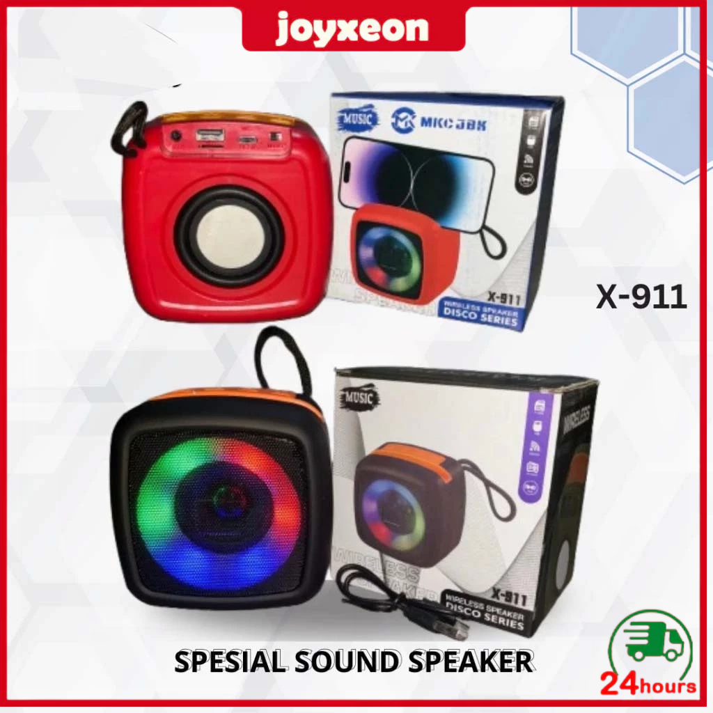 Speaker Bluetooth Mini X911 RGB Full Bass LED || Bluetooth Mini Speaker X911 RGB LED Full Bass