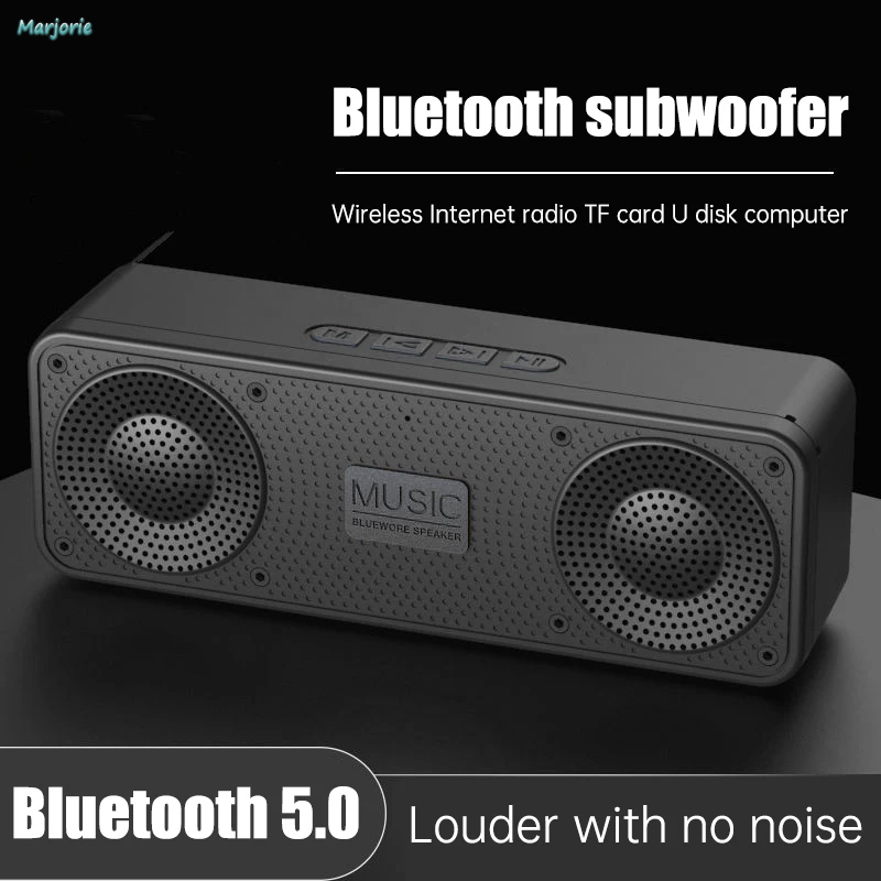 Mini Speaker Karaoke Musik Box Bluetooth Bass Radio Rumah Nirkabel Desktop Speaker Outdoor Portabel 