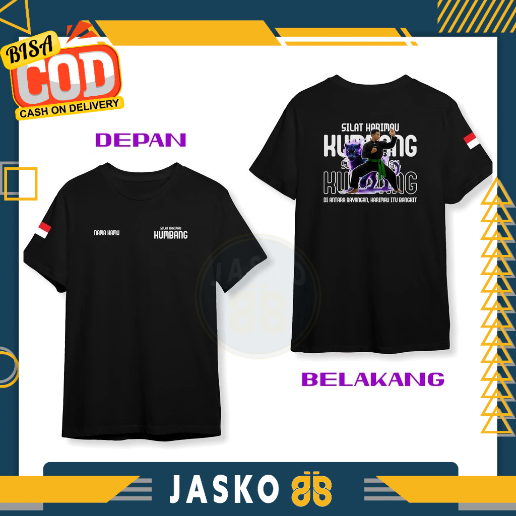Baju Tshirt Silat Harimau Kumbang Gratis Nama DB Kaos Distro