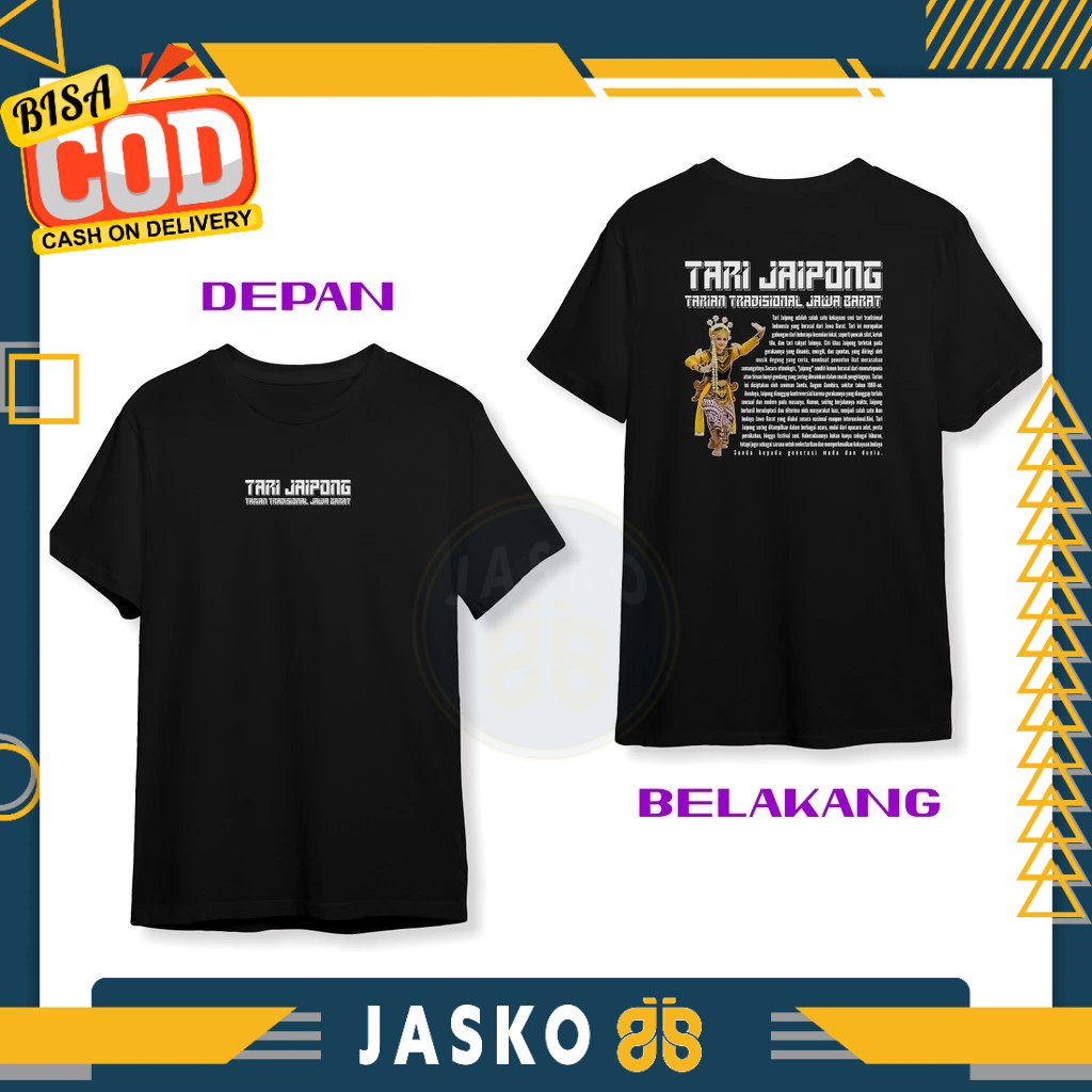 Baju Tshirt Tari Jaipong Tarian Tradisional Jawa Barat DB Kaos Distro