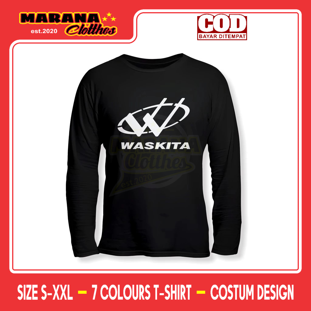 Kaos Waskita Karya Logo Lengan Panjang Baju Perusahaan