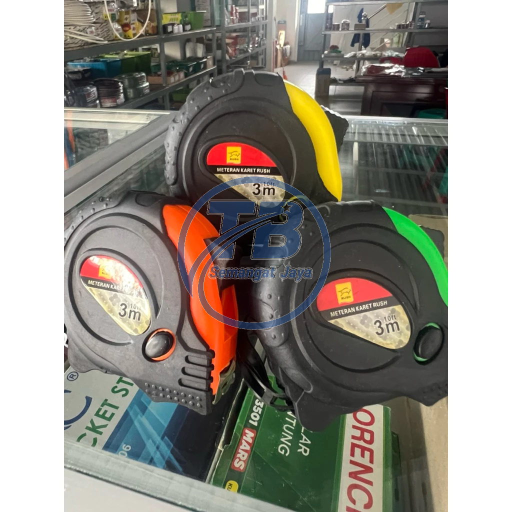 Meteran Tukang Bangunan / Meteran Tukang 3 Meter Rush