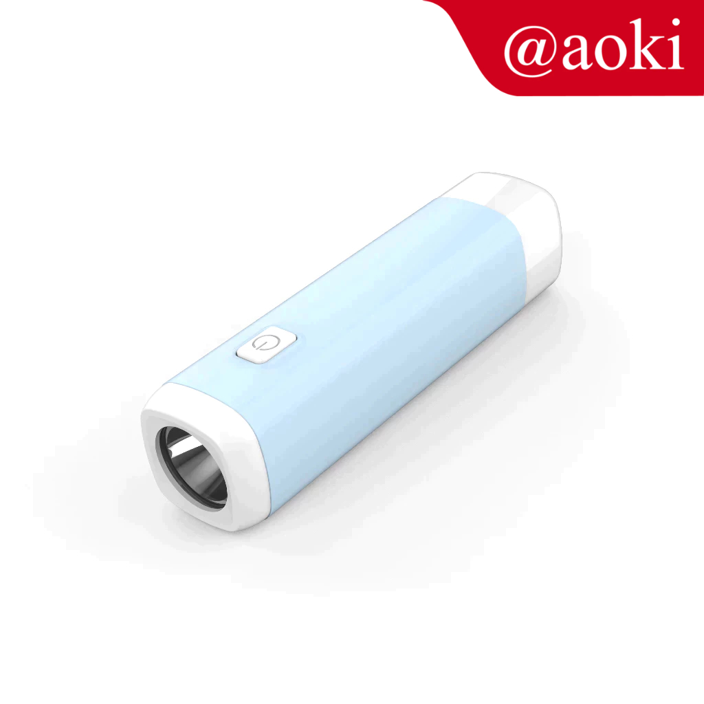 AOKI Senter tangan multifungsi USB charger baterai lhitium praktis tahan hingga 8Jam lampu darurat 5