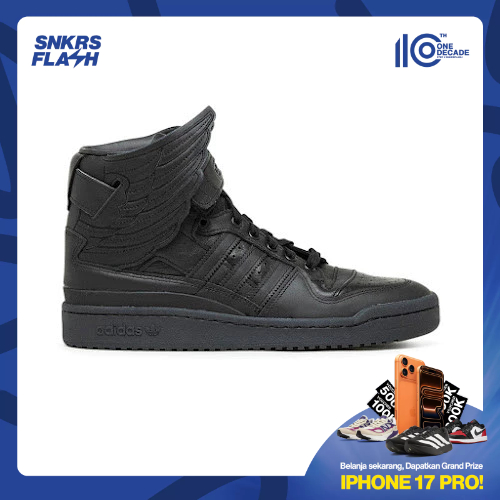 ADIDAS Forum Hi Wings 4.0 Jeremy Scott Black Sepatu Sneakers Unisex - GY4419