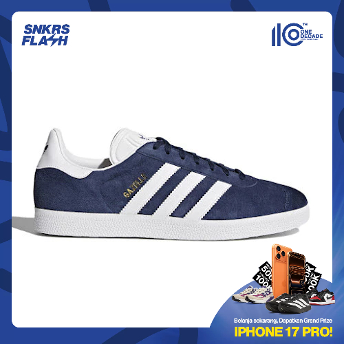 ADIDAS Gazelle Collegiate Navy Sepatu Sneakers Unisex - BB5478 - Size 38