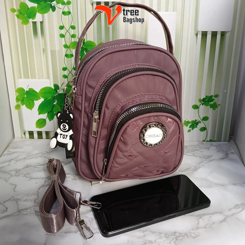 Tas Chibao Wanita/Tas Ransel Selempang Wanita Kekinian