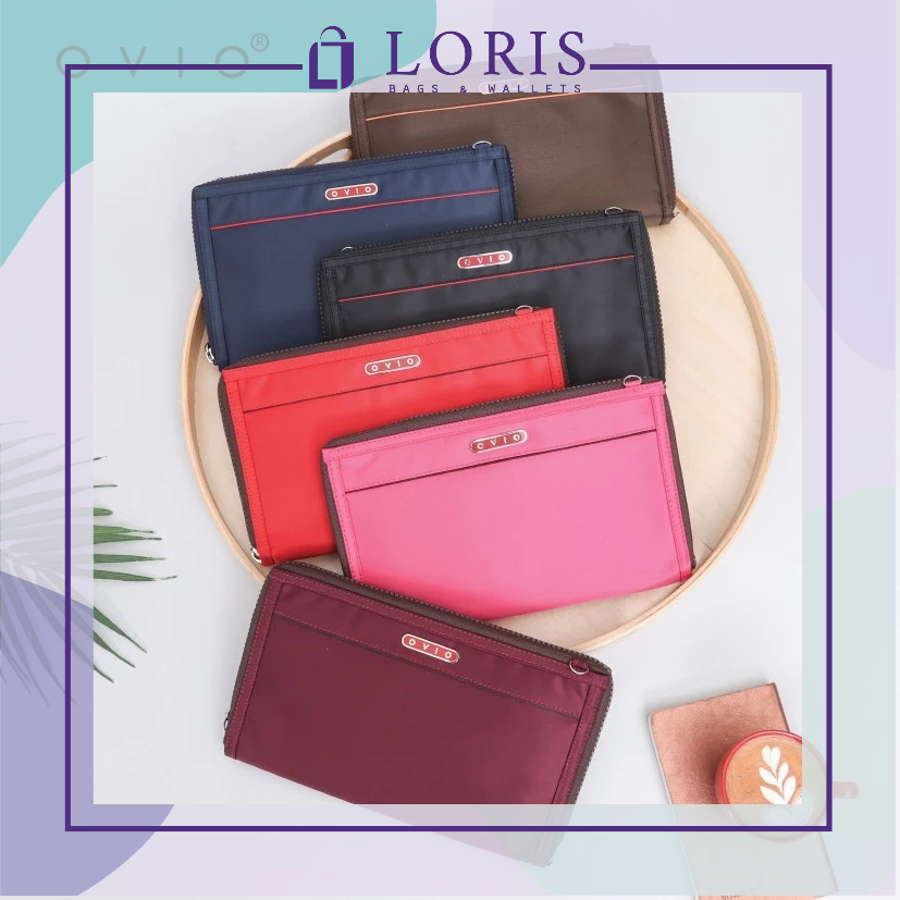 LORIS OVIO Dompet Multifungsi - Tas Organizer Panjang dengan Tali Selempang 3102