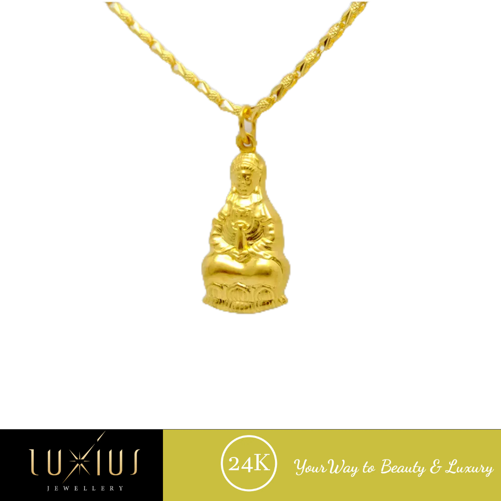 Liontin Emas Dewi Kwan Im Yellow Gold 24K Luxlt0023 Luxius