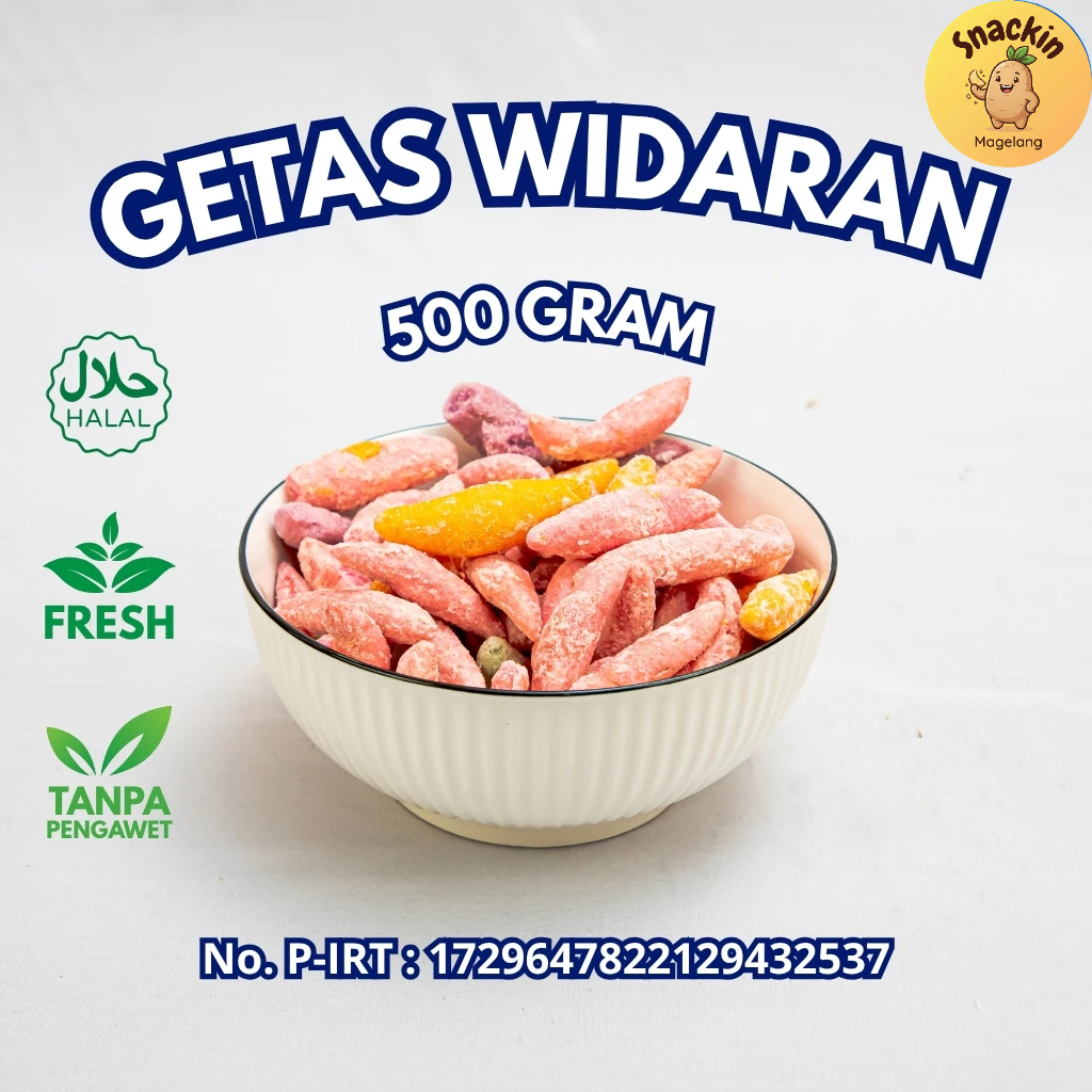 Getas Widaran 500g Priyo Snack Camilan Khas Magelang Manis Renyah Halal