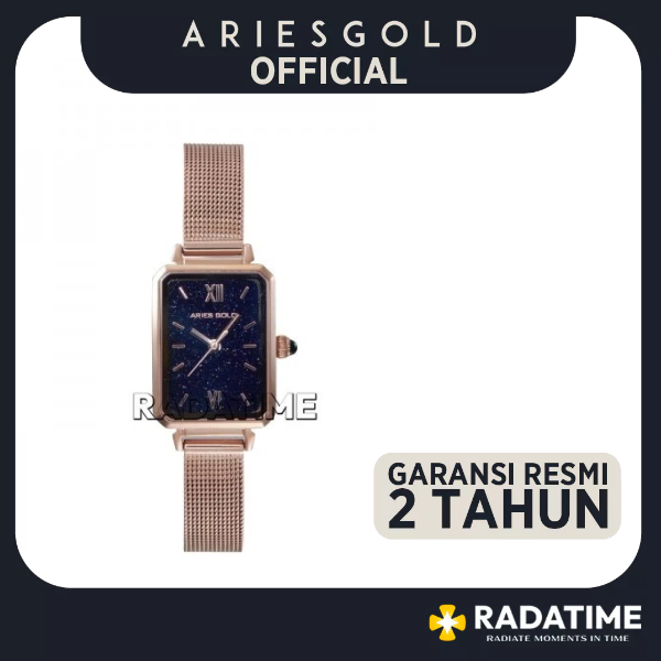Jam Tangan Wanita Aries Gold L-5018-RG-BUSAND Lutre Gem Limited 100% Original