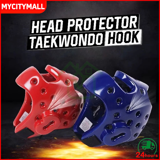 COD Produsen grosir taekwondo pelindung kepala tinju helm anak-anak dewasa melawan Sanda masker