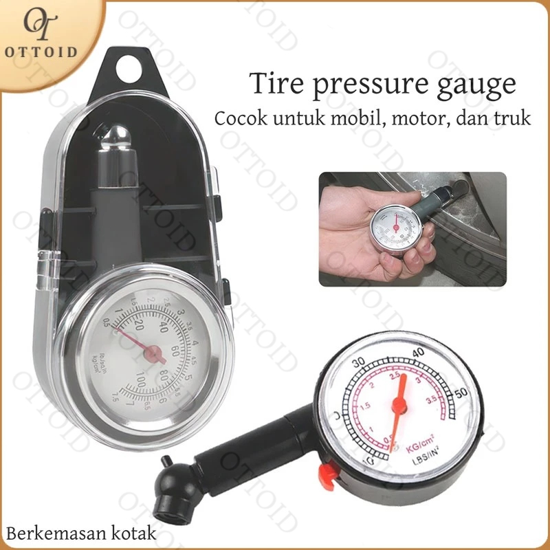 OTTOID Pengukur Tekanan Ban Mobil Akurat Alat Ukur Tekanan Ban Alat Pengukur Tekanan Ban Mekanis