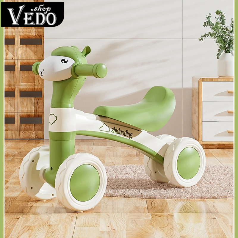 Sepeda Anak Roda 4 Ada Lampu Dan Musik  Sepeda Anak Usia 2 tahun Tanpa Pedal Roda 4 Dengan Karakter 