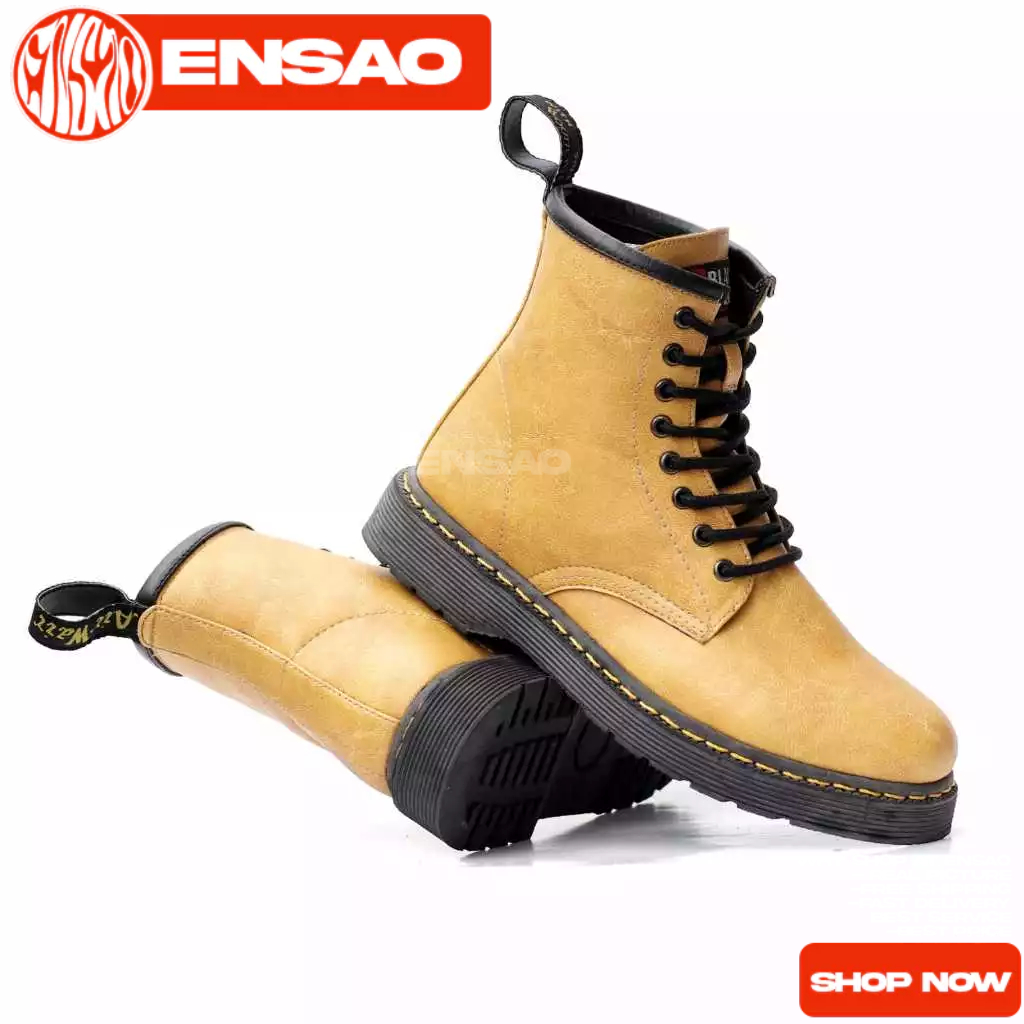 Sepatu Boots Tinggi Kasual Pria