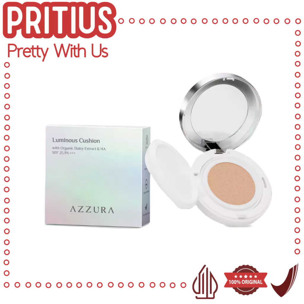 [PRITIUS] AZZURA Luminous cushion spf 25 | Alas Bedak, Foundation SPF 25 PA++