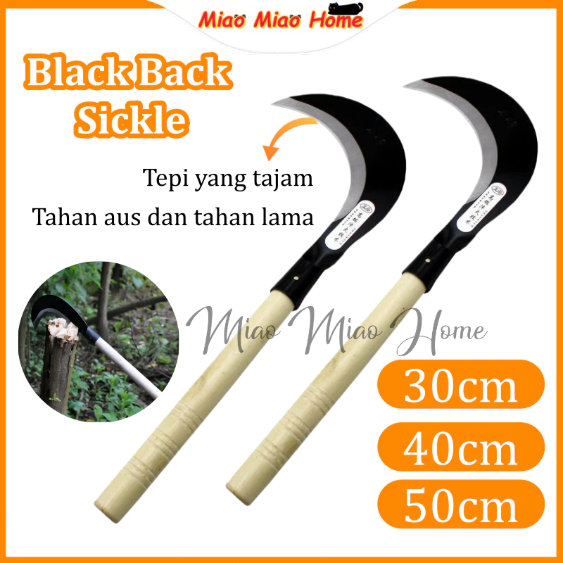 Sabit Multifungsi Baja Asli Super Tajam / Pemangkas Rumput Ranting Pohon Pembelah Bambu / Arit Padi 