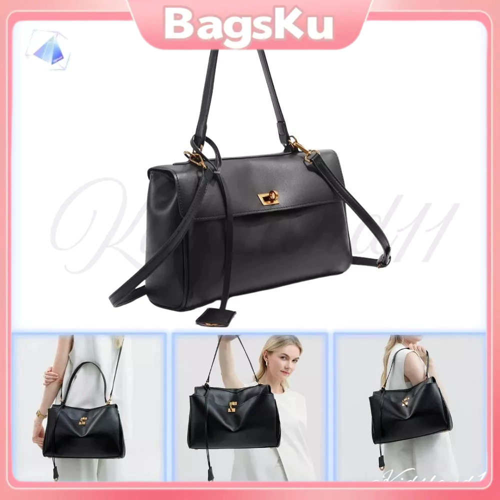 Bal****aga Rodeo Medium Size Crosbody Bag Genuine Leather Tas Selempang Wanita