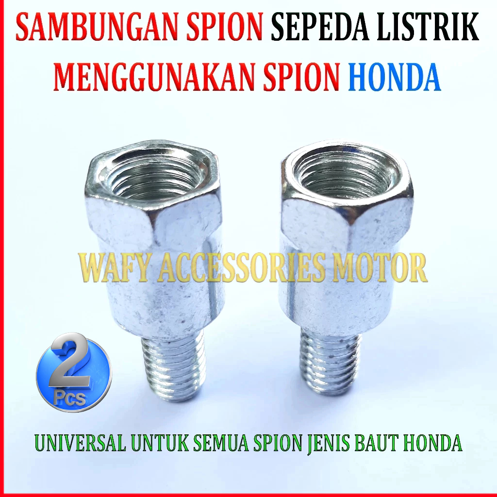 Sambungan Spion Sepeda Listrik Menggunakan Spion Honda Adaptor Spion Sepeda Listrik Winfly Exotic Dl