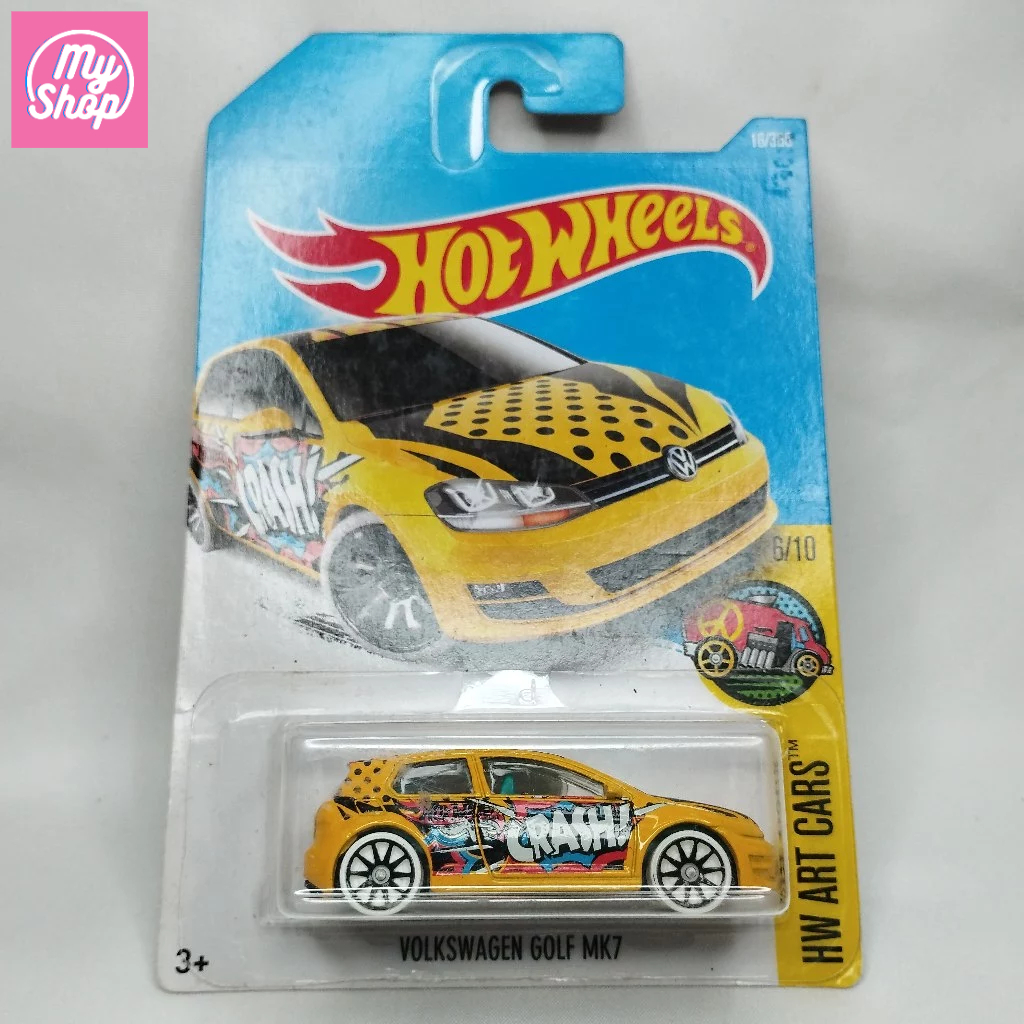 Hot Wheels Volkswagen MK7 Yellow