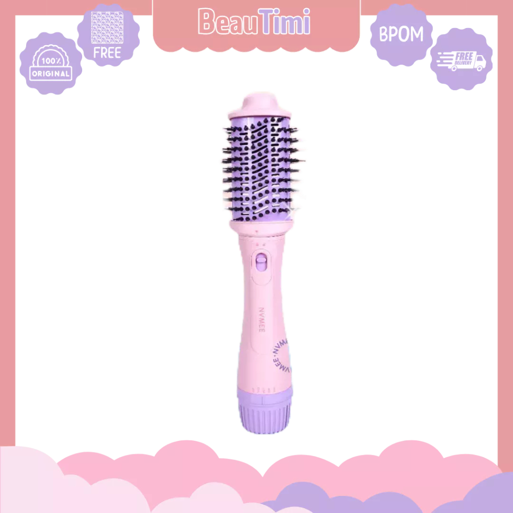 beautimi - NVMEE LEO Blow Dryer Sisir Pengeriring Hot Air 2in1 LowWatt Natural Blow With Volume