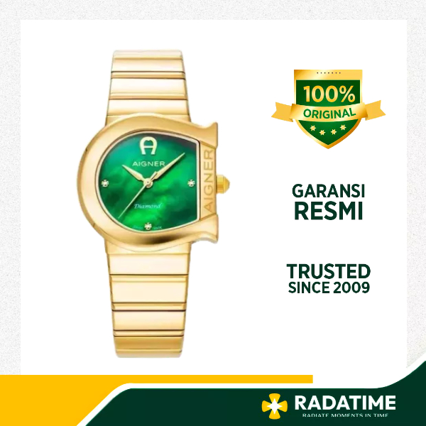 Jam Tangan Wanita Aigner Matera Diamond 100% Original Gold AGW.232003