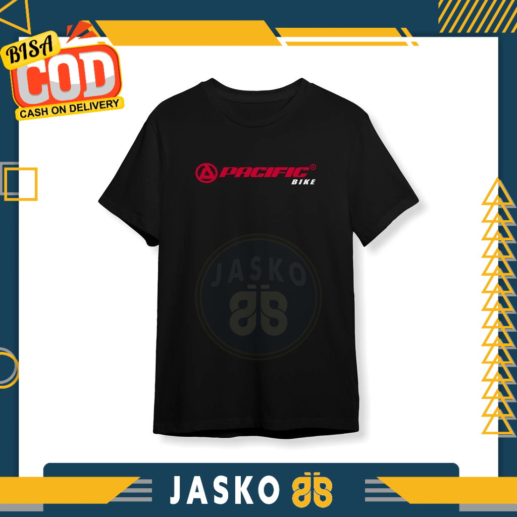 Baju Tshirt Sepeda Pacific Bike Logo Road Bike MTB Baju Sport