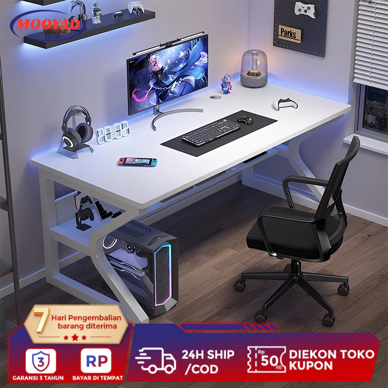 Meja Komputer Meja Gaming Minimalis100/120/140cm / Meja komputer / Meja permainan / Meja kantor / Me