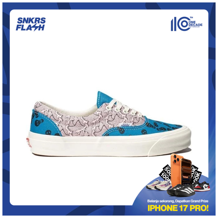 VANS Ua Og Era Lx Blue Moon Blushing Pink Sepatu Pria - VN0A4BVA20J - Size 43