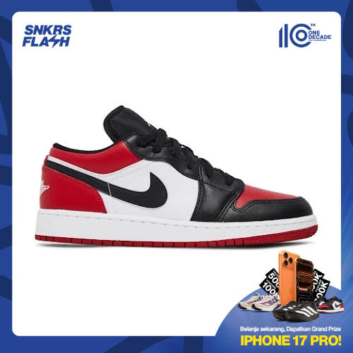 AIR JORDAN  1 Low Bred Toe (Gs) Sepatu Sneakers Anak - 553560612