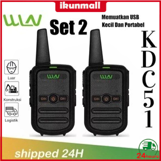 COD HT WLN-C51 HT sipil daya tinggiMini Wln Two-Way Radio Walkie Talkie 2 unit /1unit WLN-C56 HT