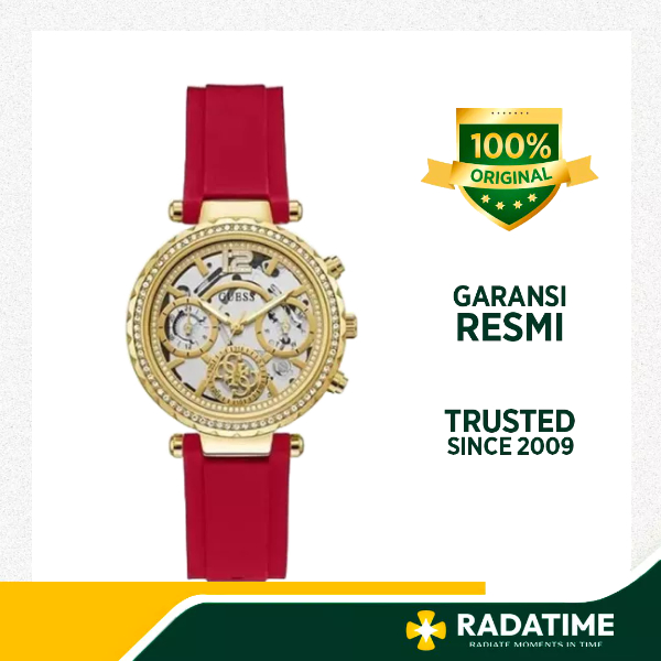 Jam Tangan Wanita Guess Solstice 100% Original Gold GW0484L1
