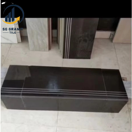 Granit tangga hitam polos sambungan  = 30x80+ 20x80