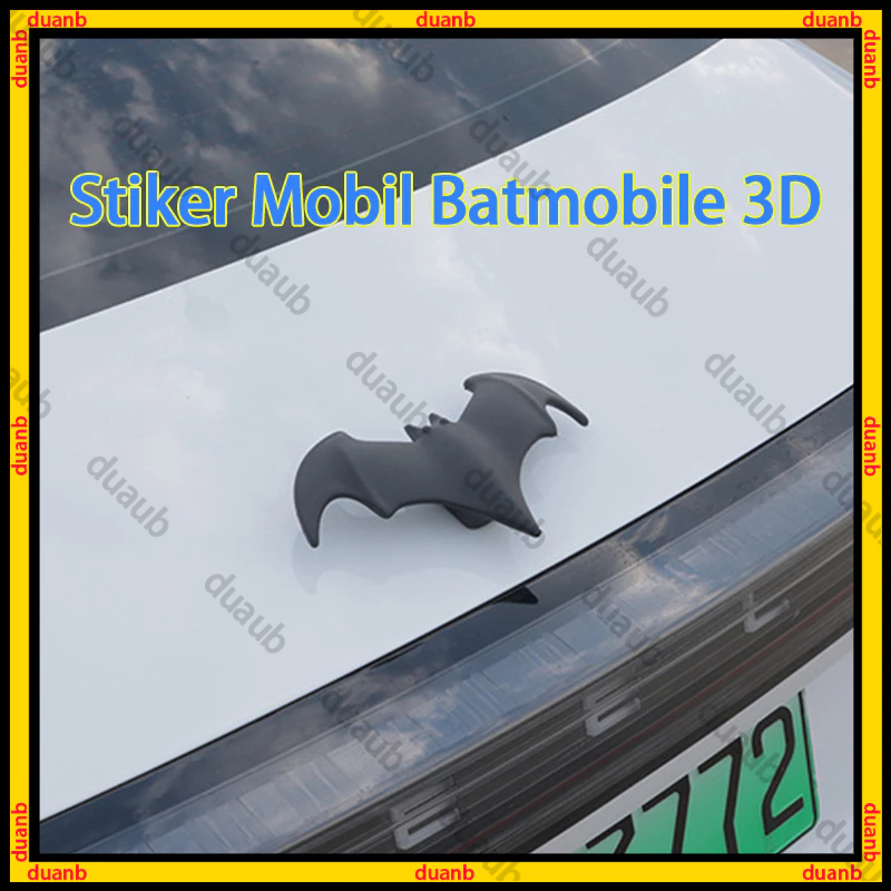 Stiker Batmobile 3D Silikon Berlubang 3D Perekat 3M Modifikasi Mobil
