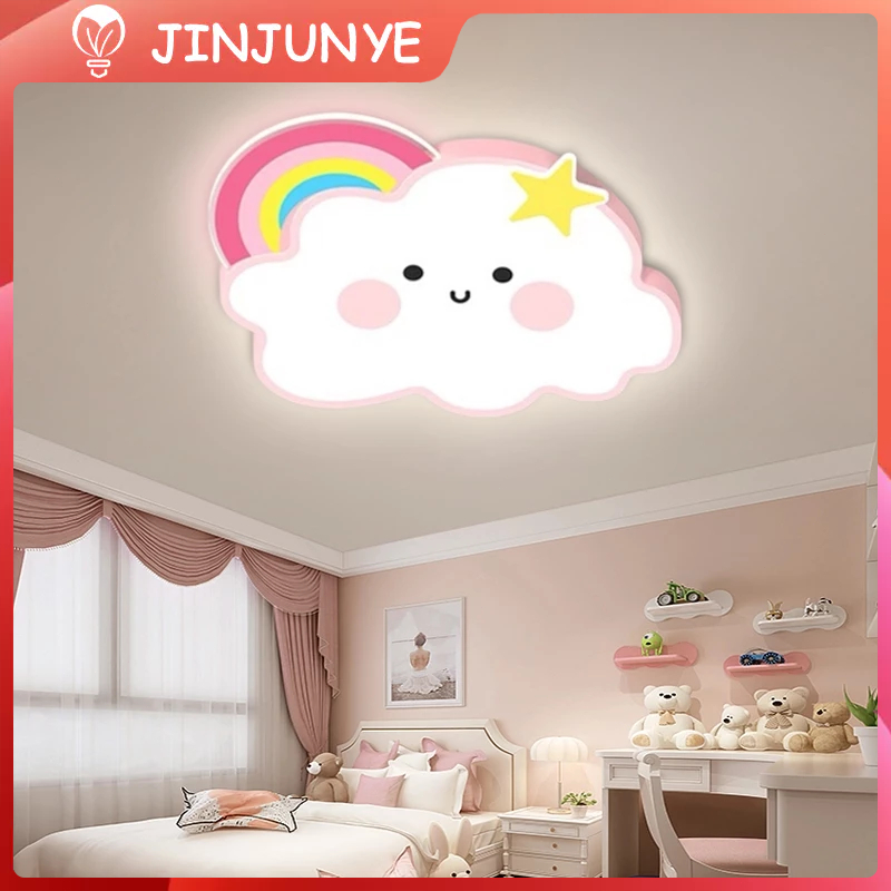 Lampu Kamar Anak Kartun Rainbow&Awan Lampu Plafon Kamar Anak Lampu hias kartun kamar tidur bentuk aw