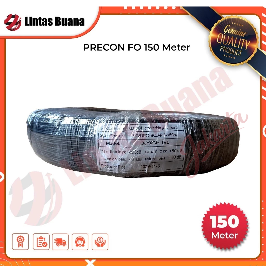 Kabel Drop Core Fiber Optik/Kabel Precon FO 150 Meter